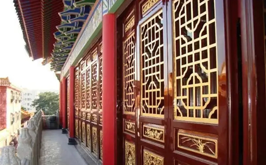 寺廟祠堂、涼亭書齋仿古門窗系列